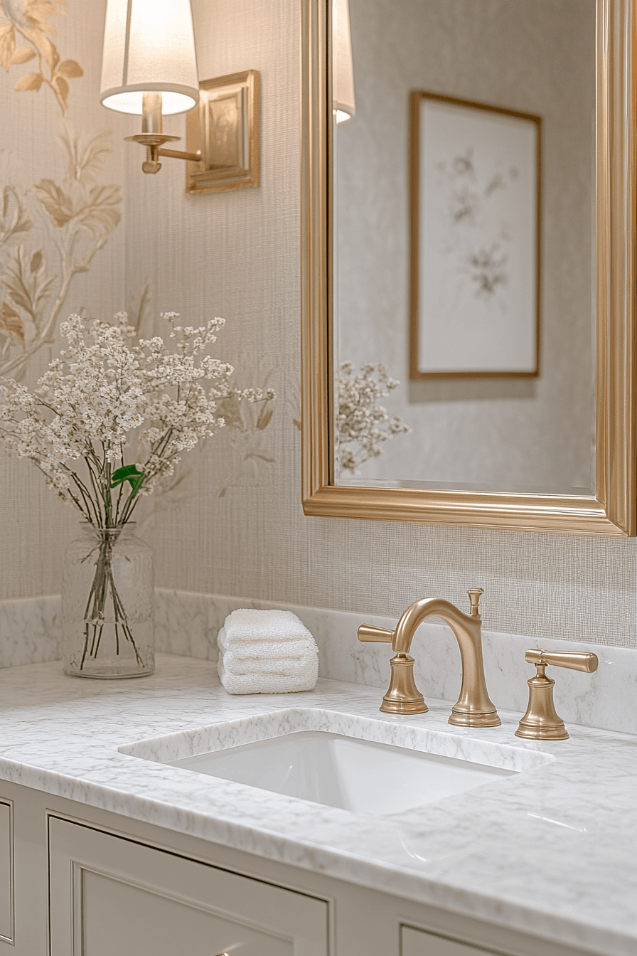 Half Bathroom Ideas That Make Guests Feel Welcome Without Trying Too Hard 23