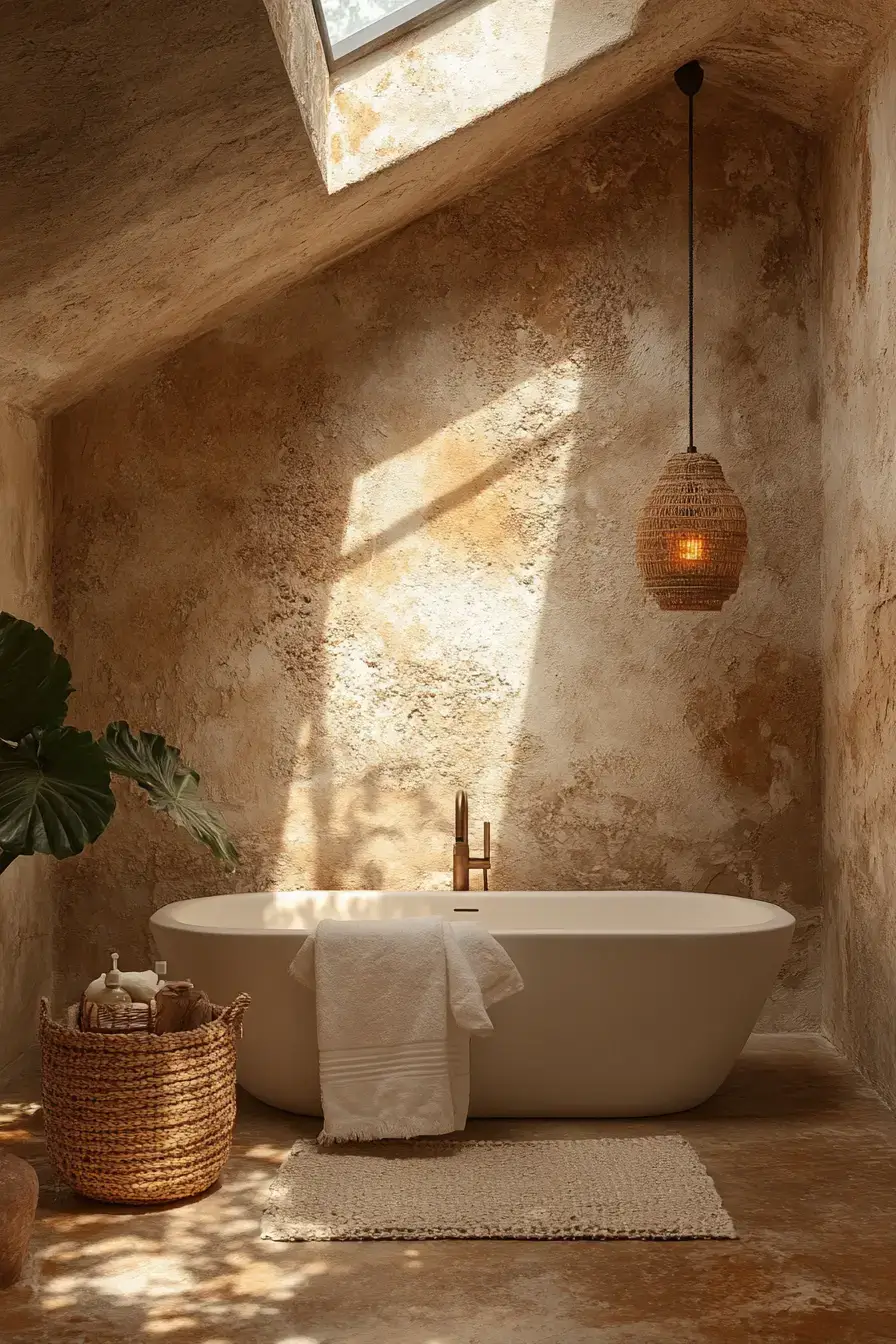 29 Earthy Bathroom Ideas That Feel Like a Warm Morning 23