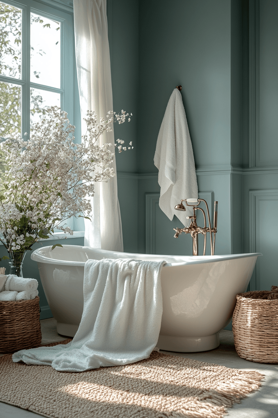 Cozy Bathrooms That Feel Like a Warm Towel Right Out of the Dryer 24