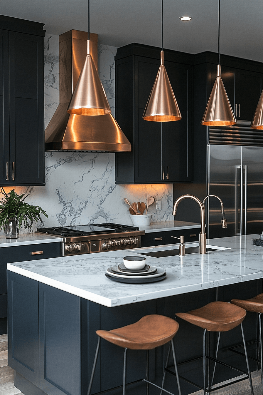 Art Deco Kitchens That Mix Brass Appliances with Real Cooking 24