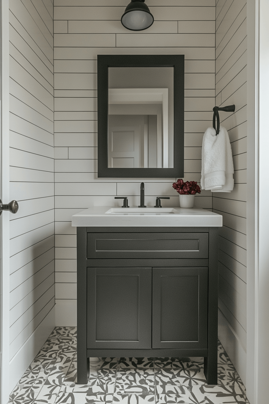 Half Bathroom Ideas That Make Guests Feel Welcome Without Trying Too Hard 24