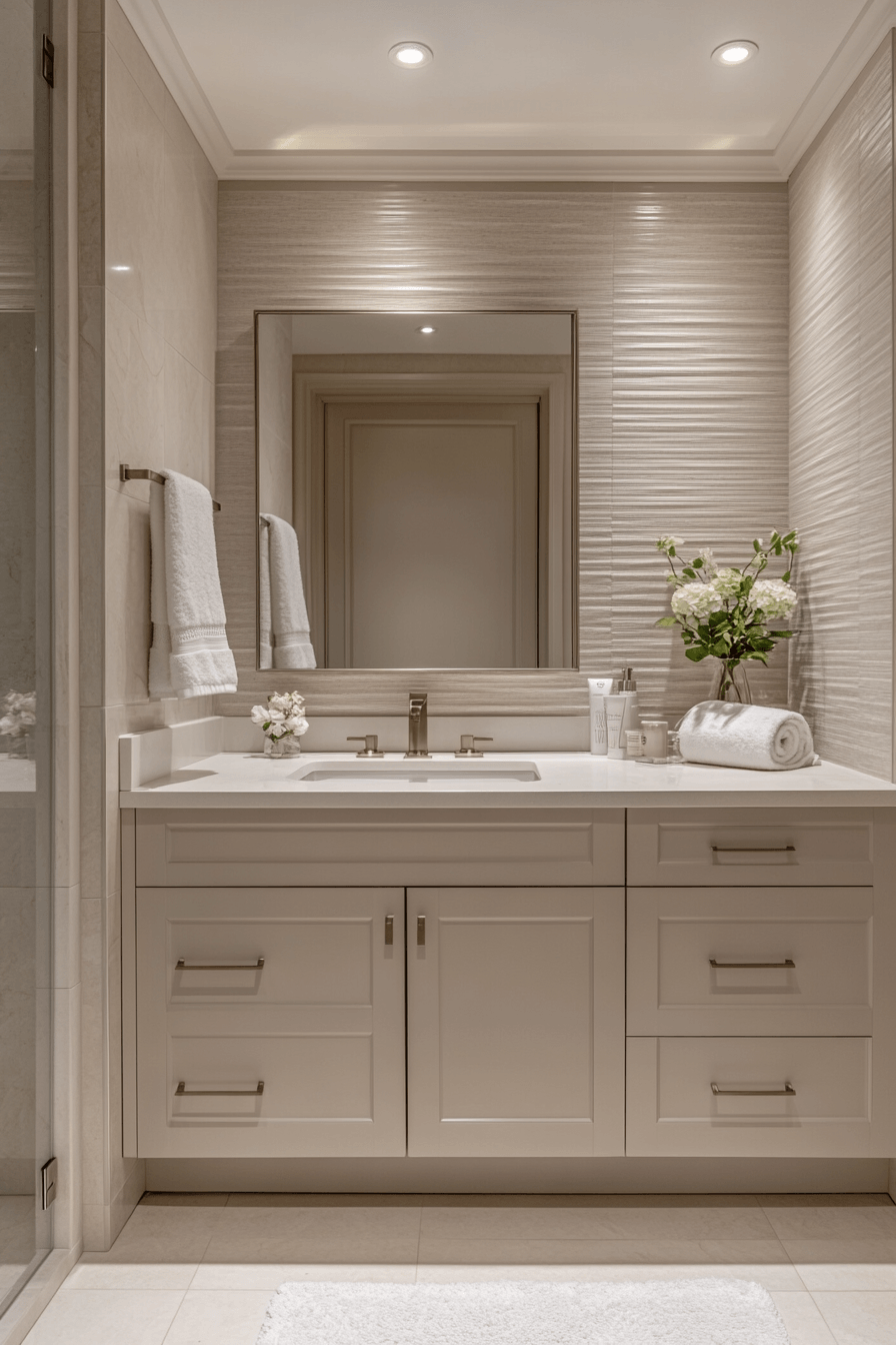 Neutral Bathroom Ideas That Feel Soft Without Being Boring 24