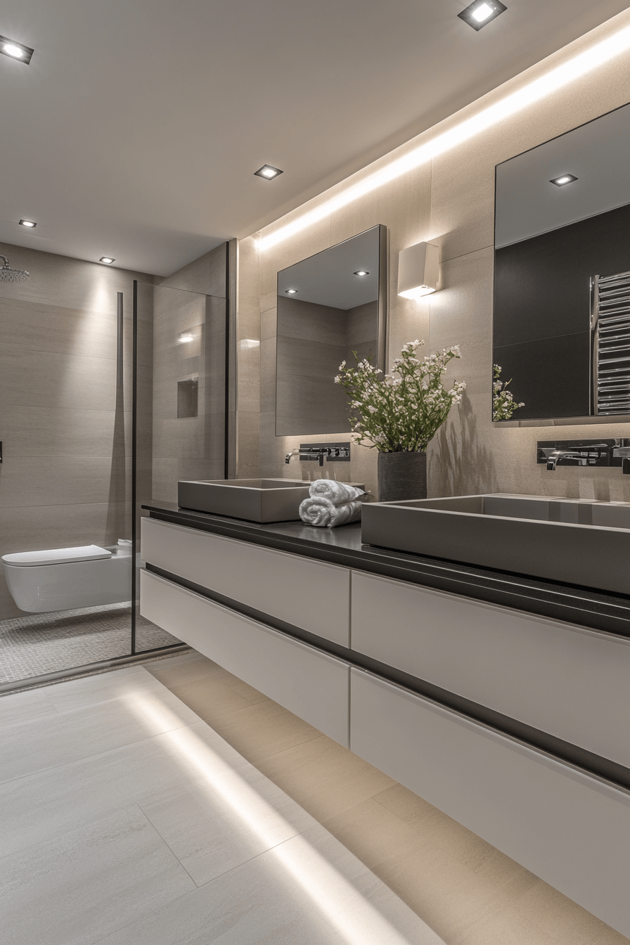 Moody Bathrooms That Feel Like a Quiet Corner After a Long Day 24