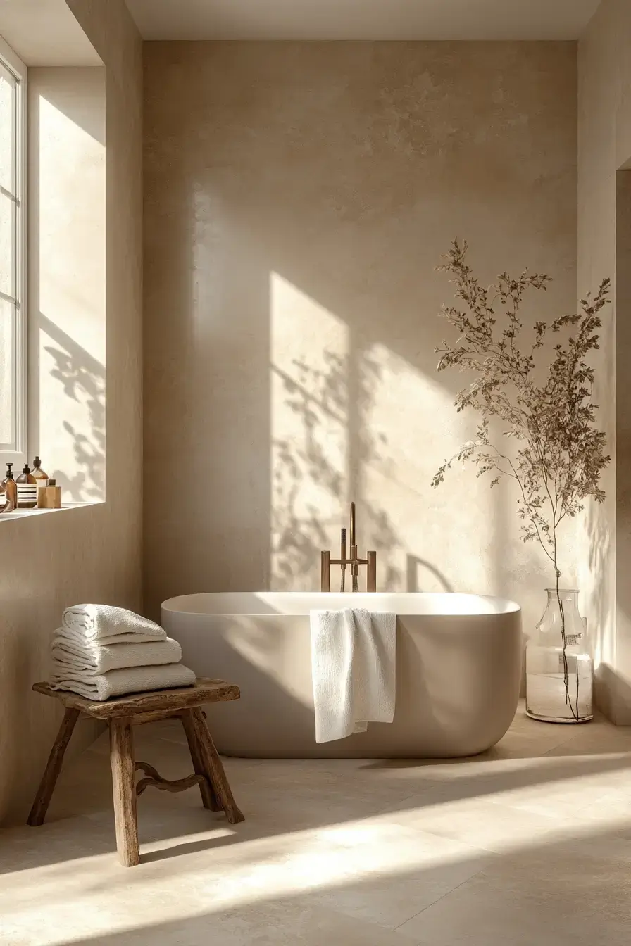 29 Earthy Bathroom Ideas That Feel Like a Warm Morning 25