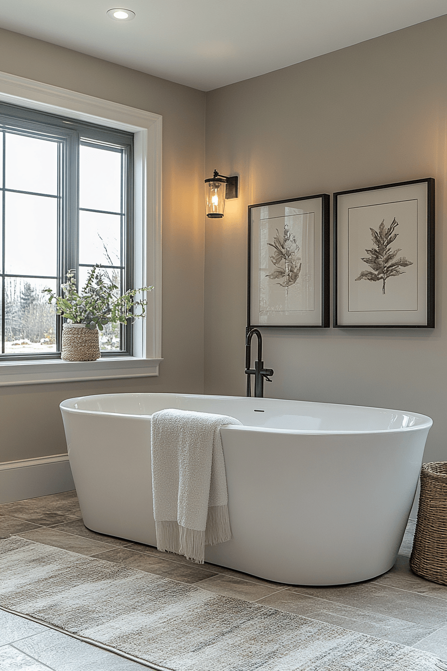 Moody Bathrooms That Feel Like a Quiet Corner After a Long Day 25