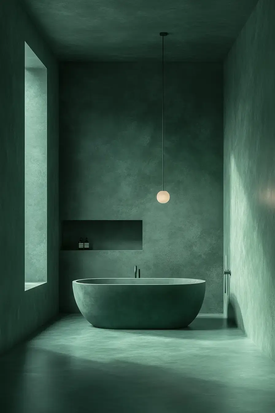 29 Dark Green Bathroom Ideas That Bring the Outside In 25