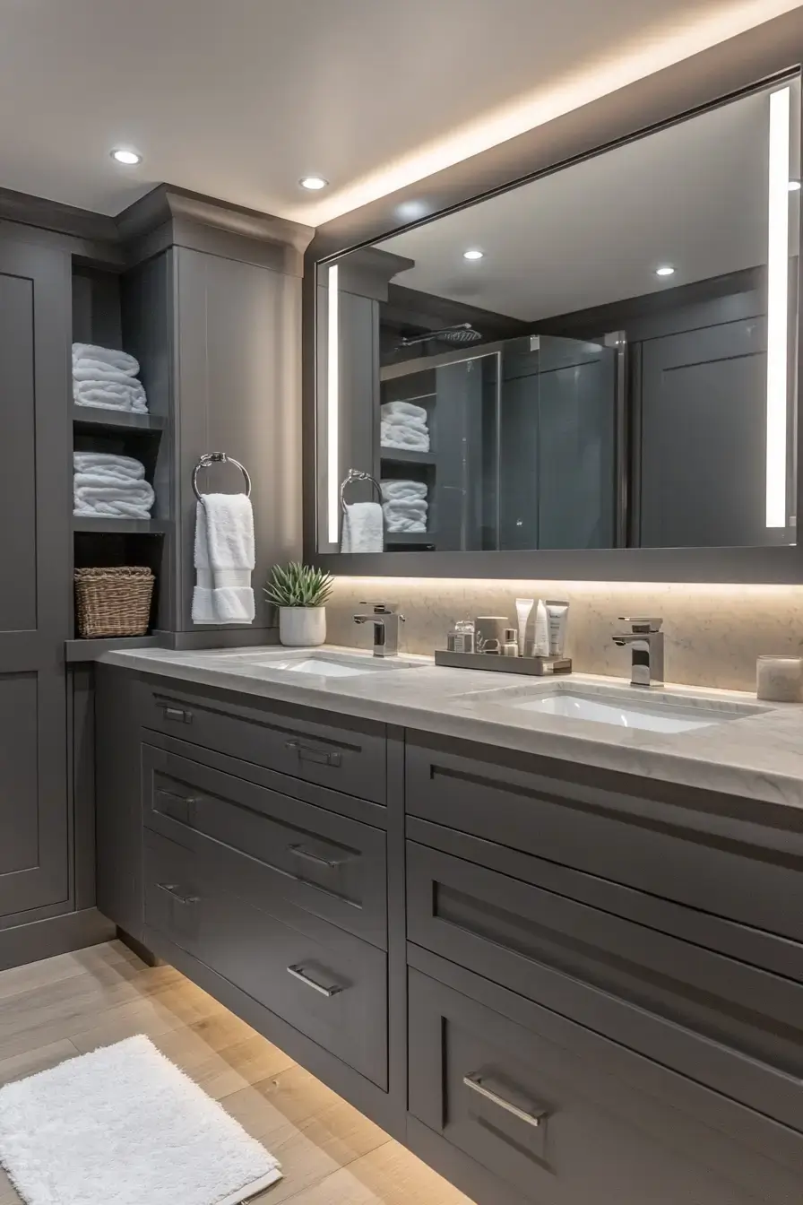 29 Grey Bathroom Ideas That Make the Morning Feel Quieter 25