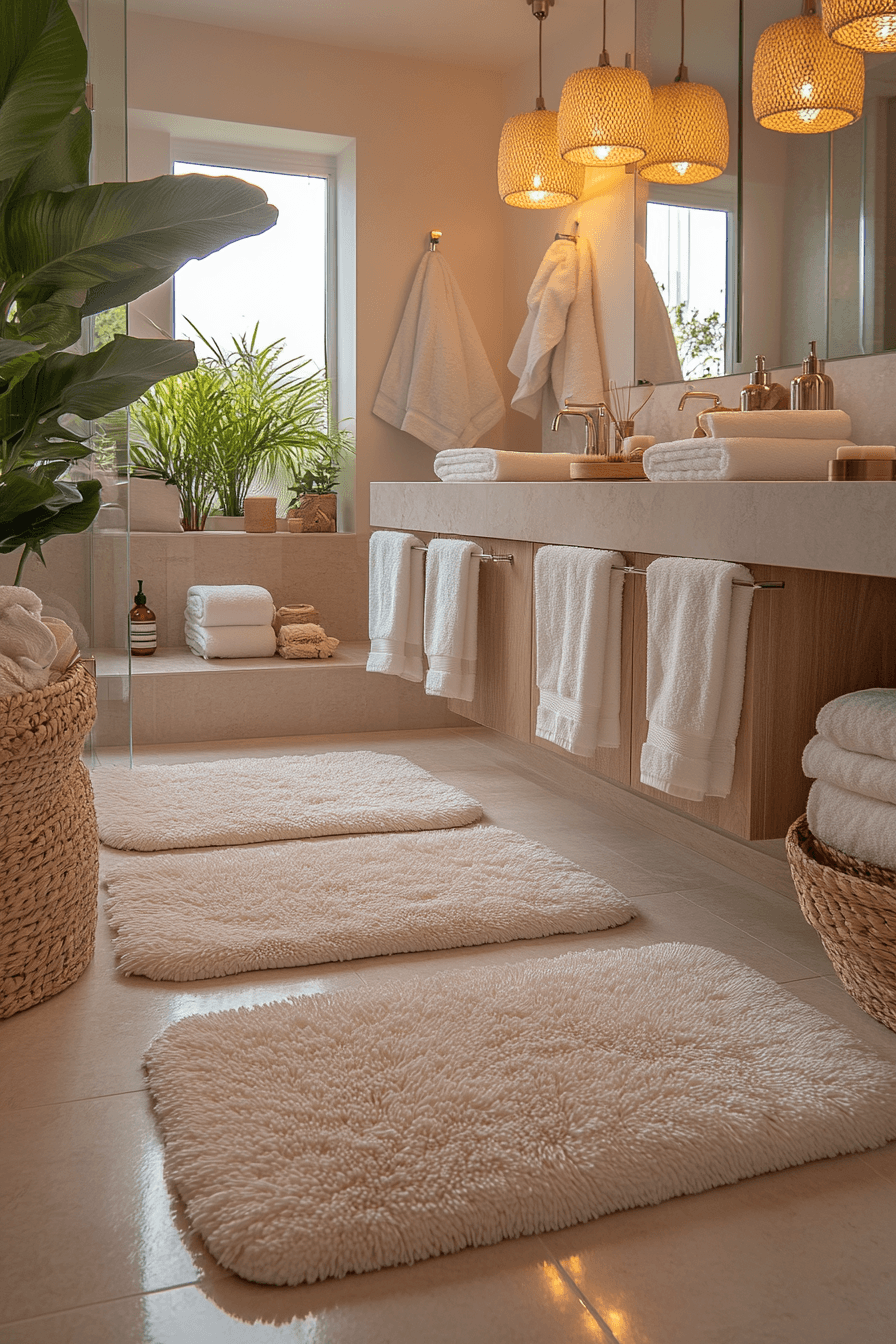 Cozy Bathrooms That Feel Like a Warm Towel Right Out of the Dryer 25
