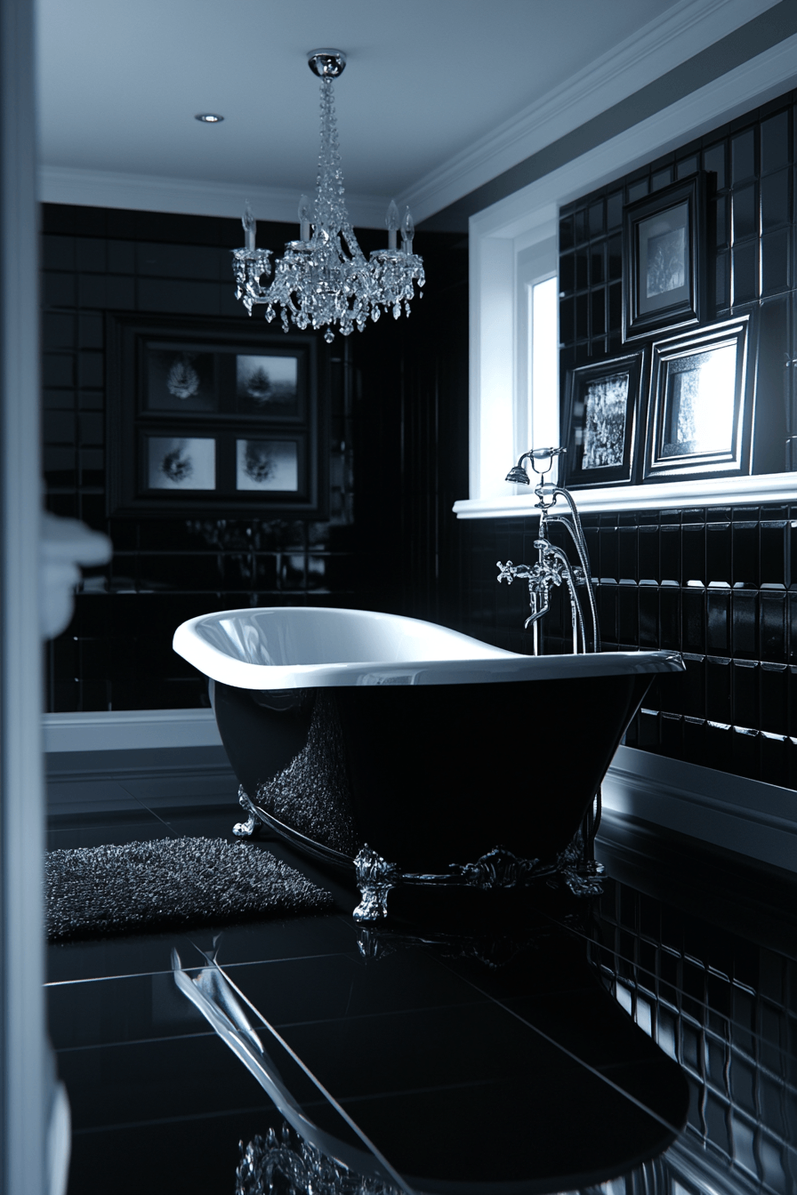 Black and White Bathrooms That Stay Interesting Without Adding Color 25