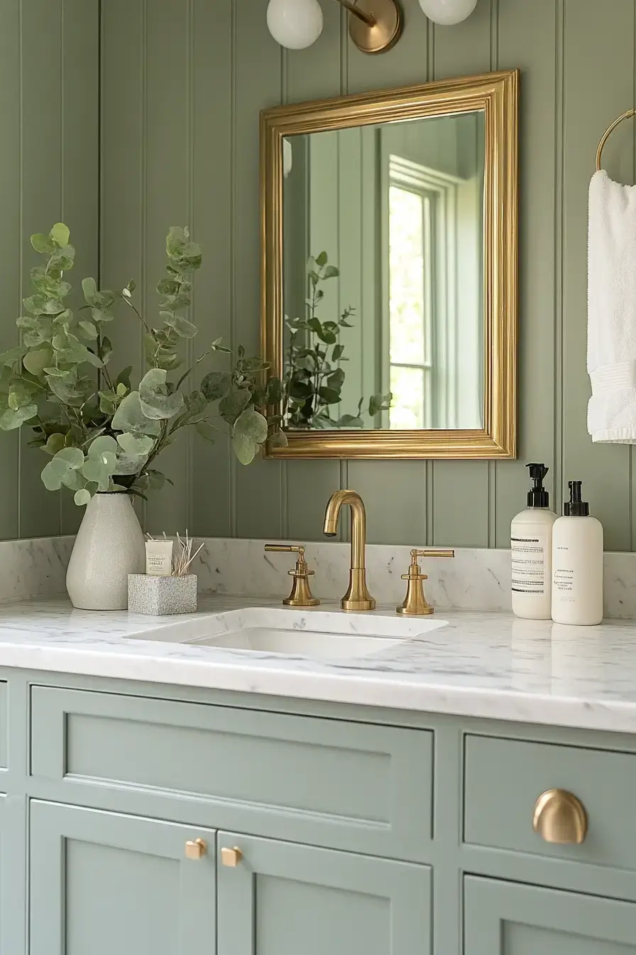 29 Sage Green Bathroom Ideas That Calm the Rush 26