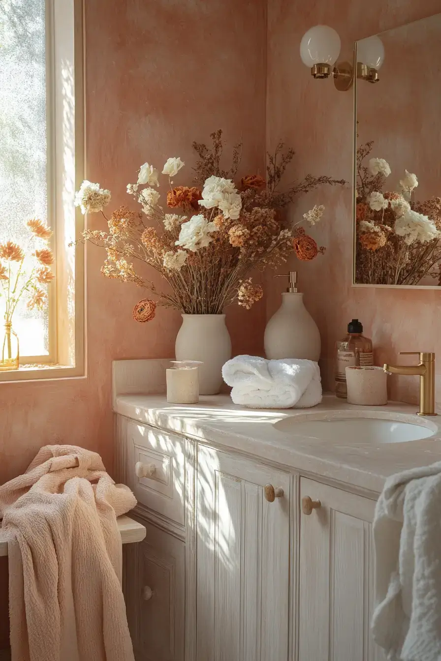 29 Terracotta Bathroom Ideas That Warm Up the Whole House 27