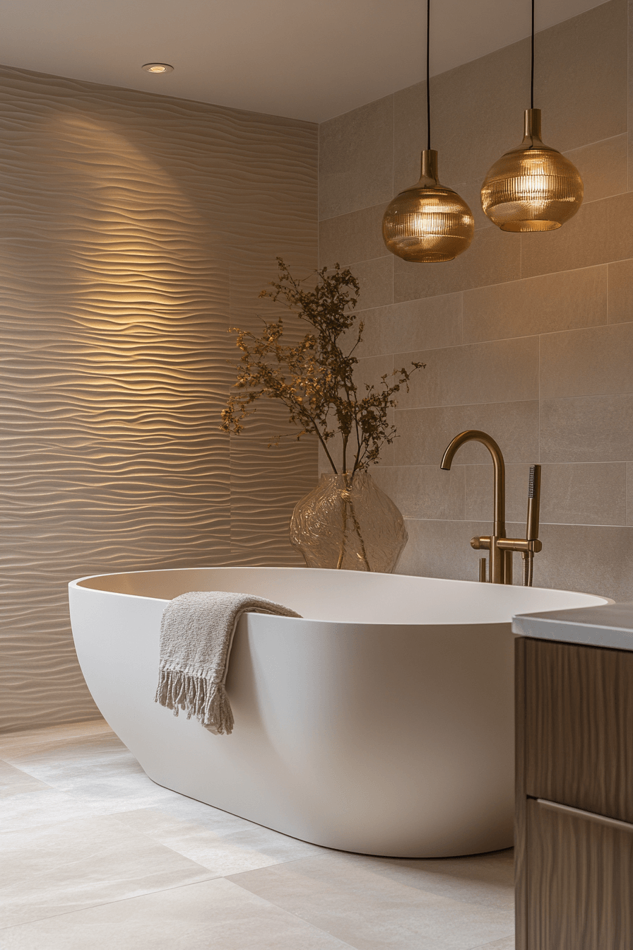 Moody Bathrooms That Feel Like a Quiet Corner After a Long Day 27
