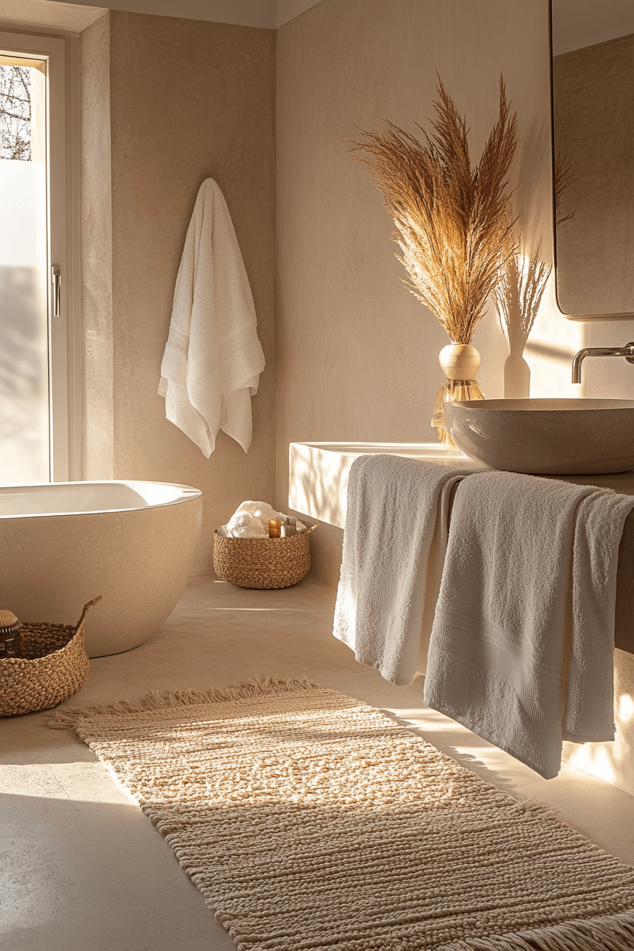 Beige Bathrooms That Feel Warm Without Looking Dated 27