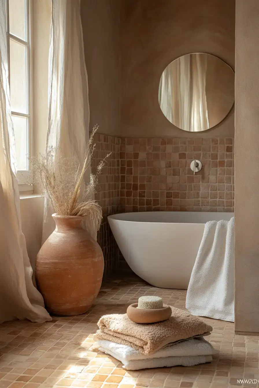 29 Terracotta Bathroom Ideas That Warm Up the Whole House 28