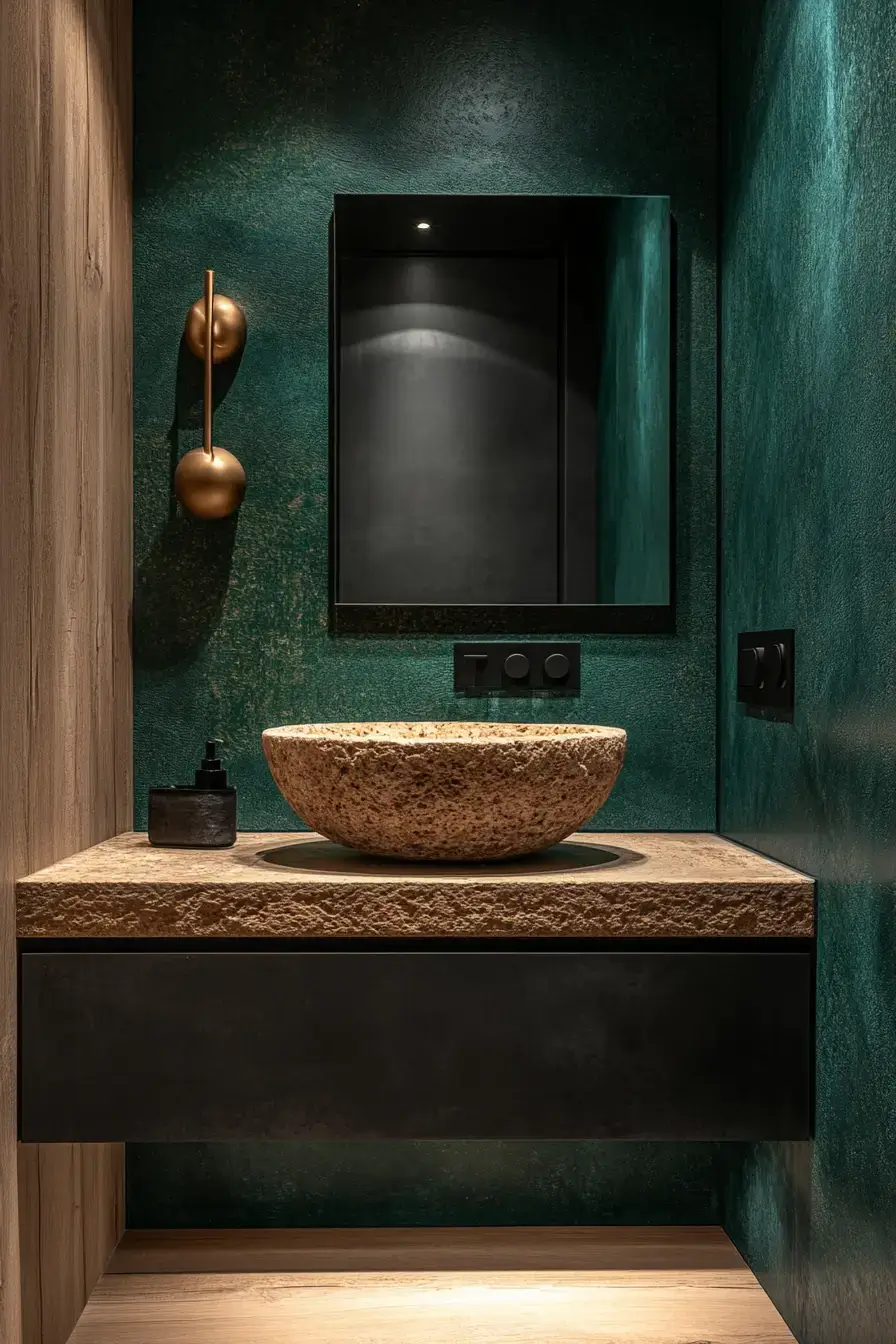 29 Dark Green Bathroom Ideas That Bring the Outside In 28