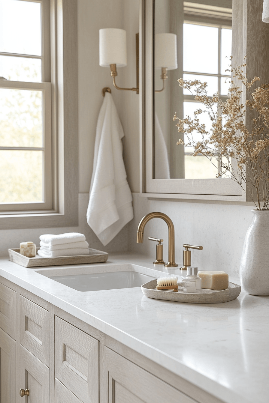 Farmhouse Bathrooms That Balance Rustic With Real Life 29