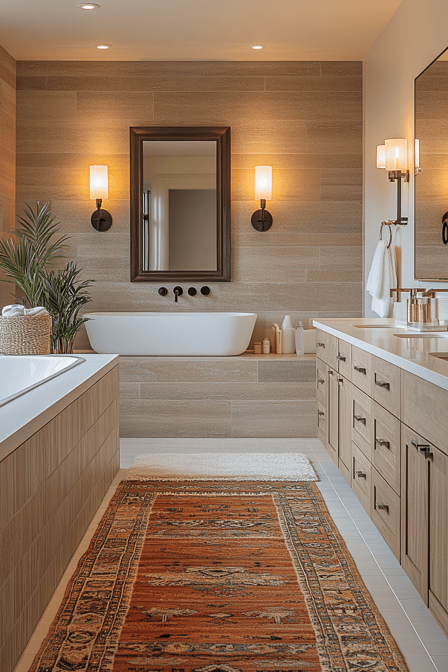Cozy Bathrooms That Feel Like a Warm Towel Right Out of the Dryer 29