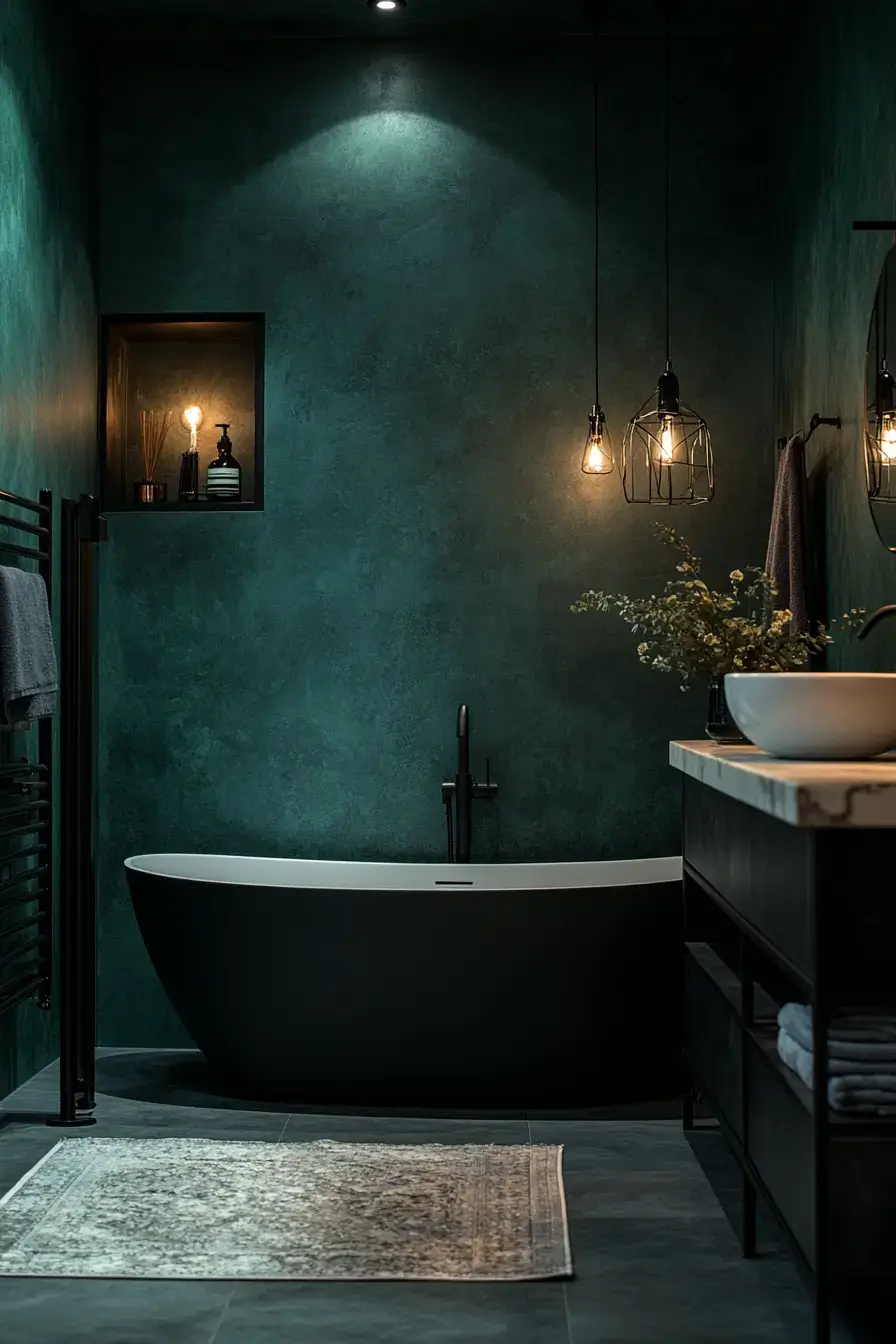29 Dark Green Bathroom Ideas That Bring the Outside In 29