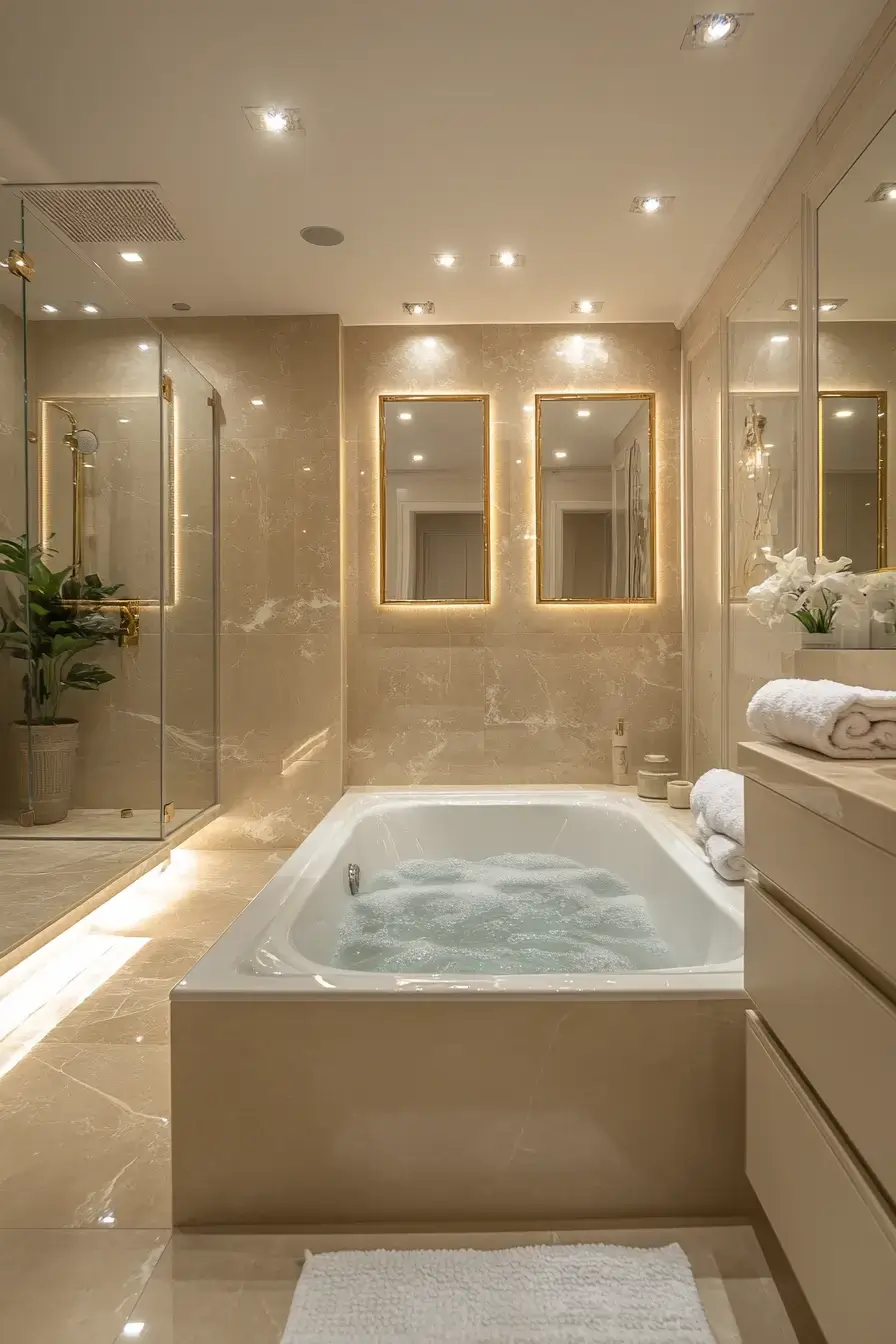 29 Elegant Bathroom Design Ideas That Feel Like a Hotel 29