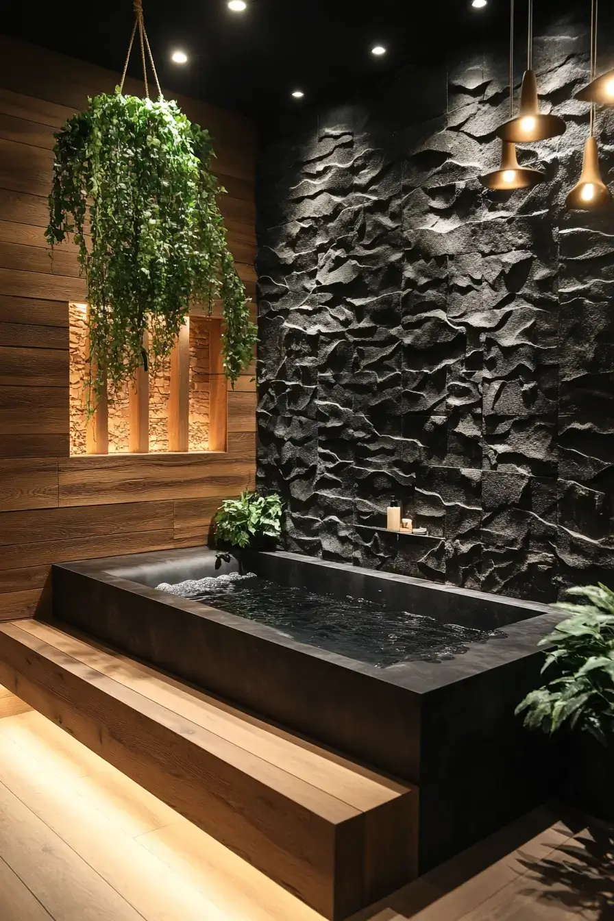 29 Dark Bathroom Ideas That Make the Day Feel Over 29