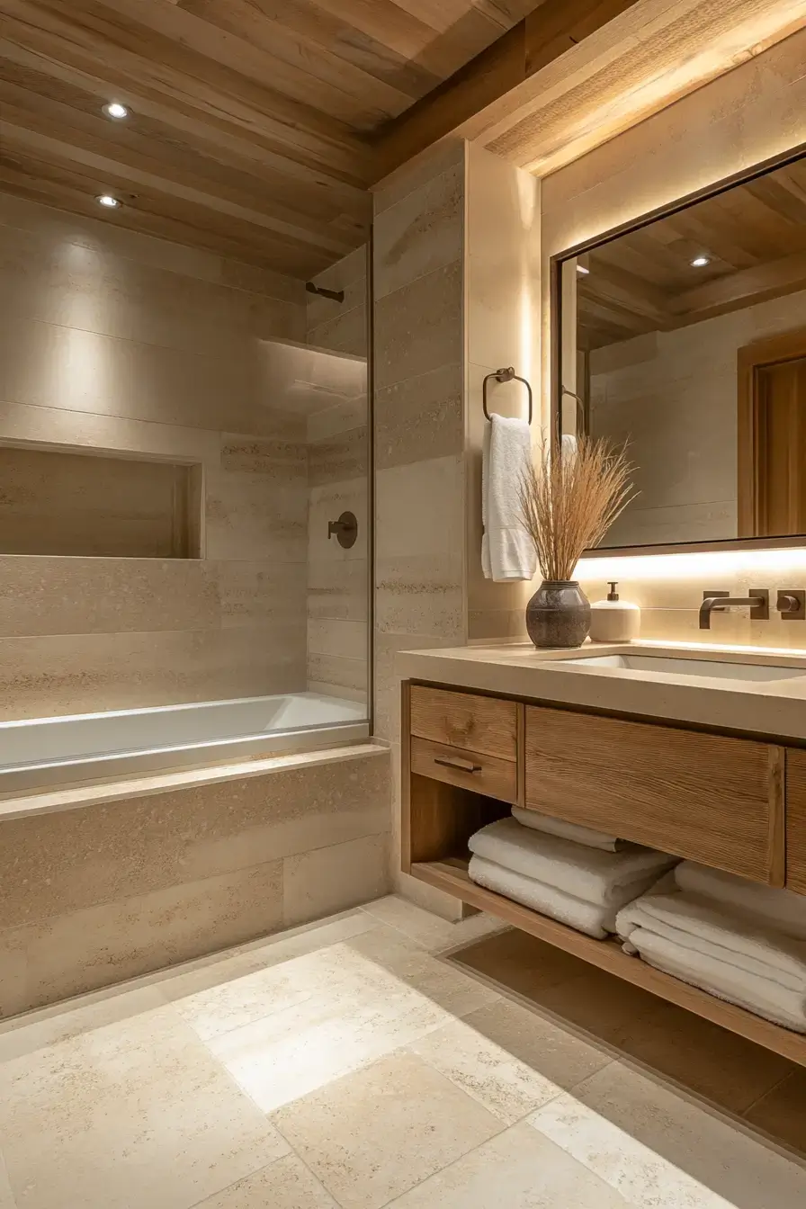 29 Earthy Bathroom Ideas That Feel Like a Warm Morning 29