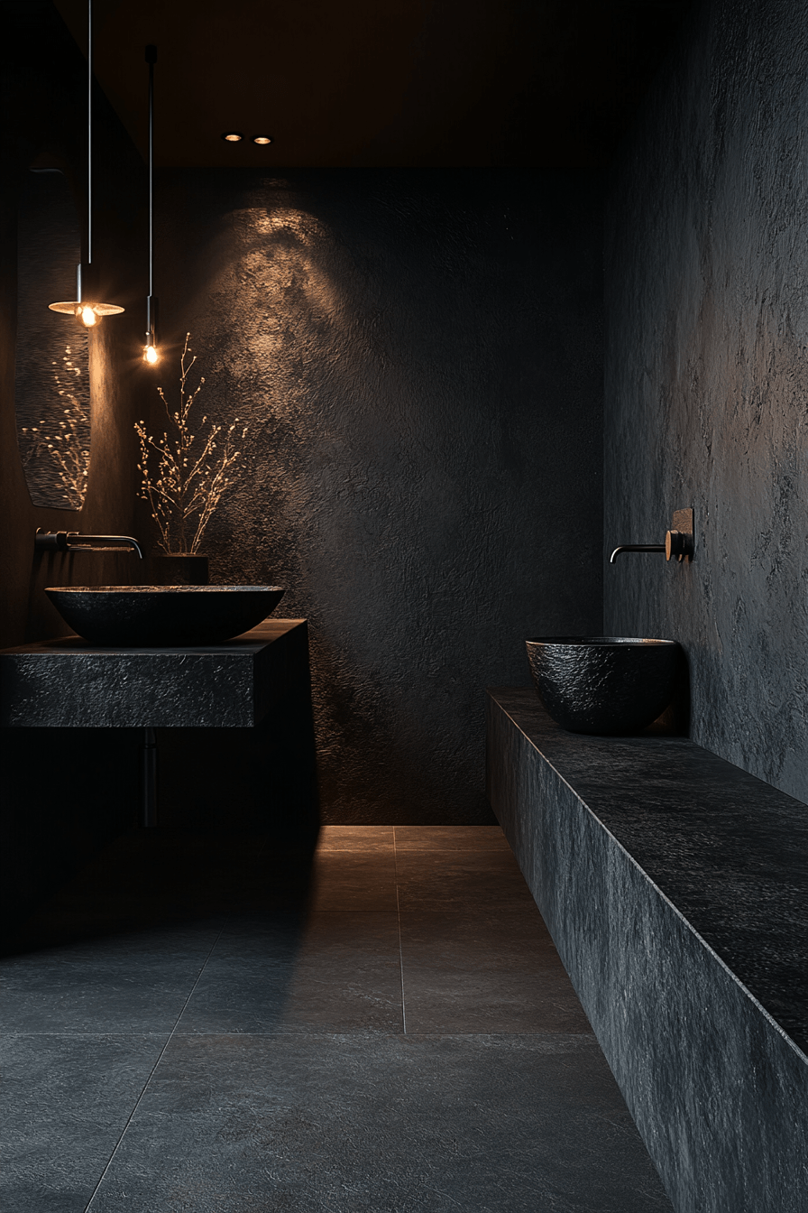 Moody Bathrooms That Feel Like a Quiet Corner After a Long Day 4