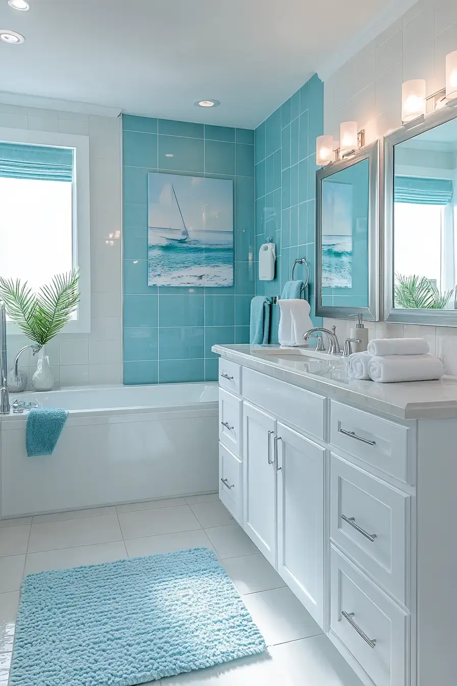 29 Coastal Bathroom Ideas That Smell Like Salt Air 4