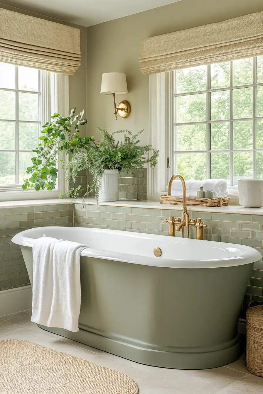 29 Sage Green Bathroom Ideas That Calm the Rush 5