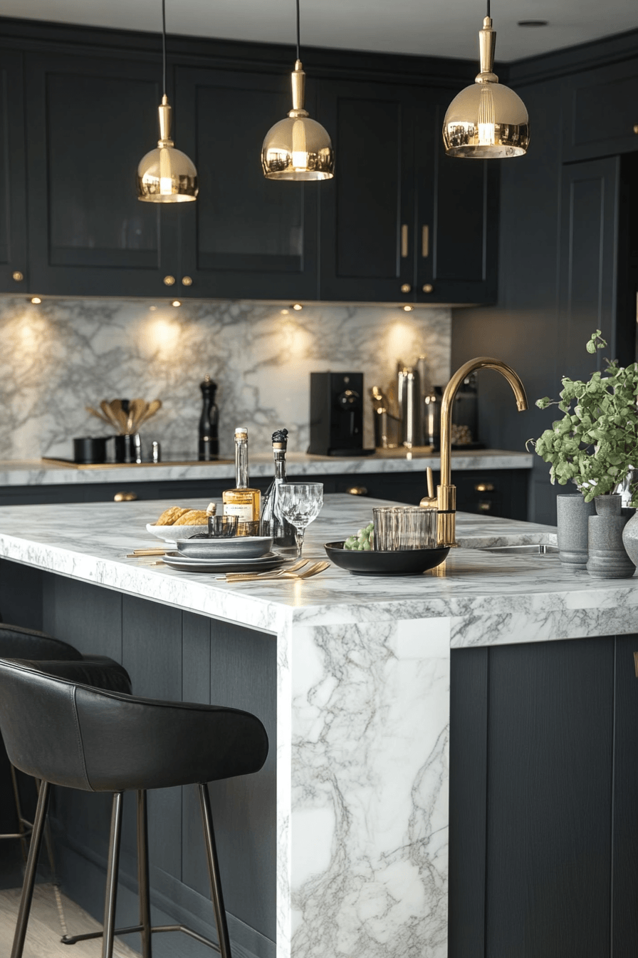 Art Deco Kitchens That Mix Brass Appliances with Real Cooking 5