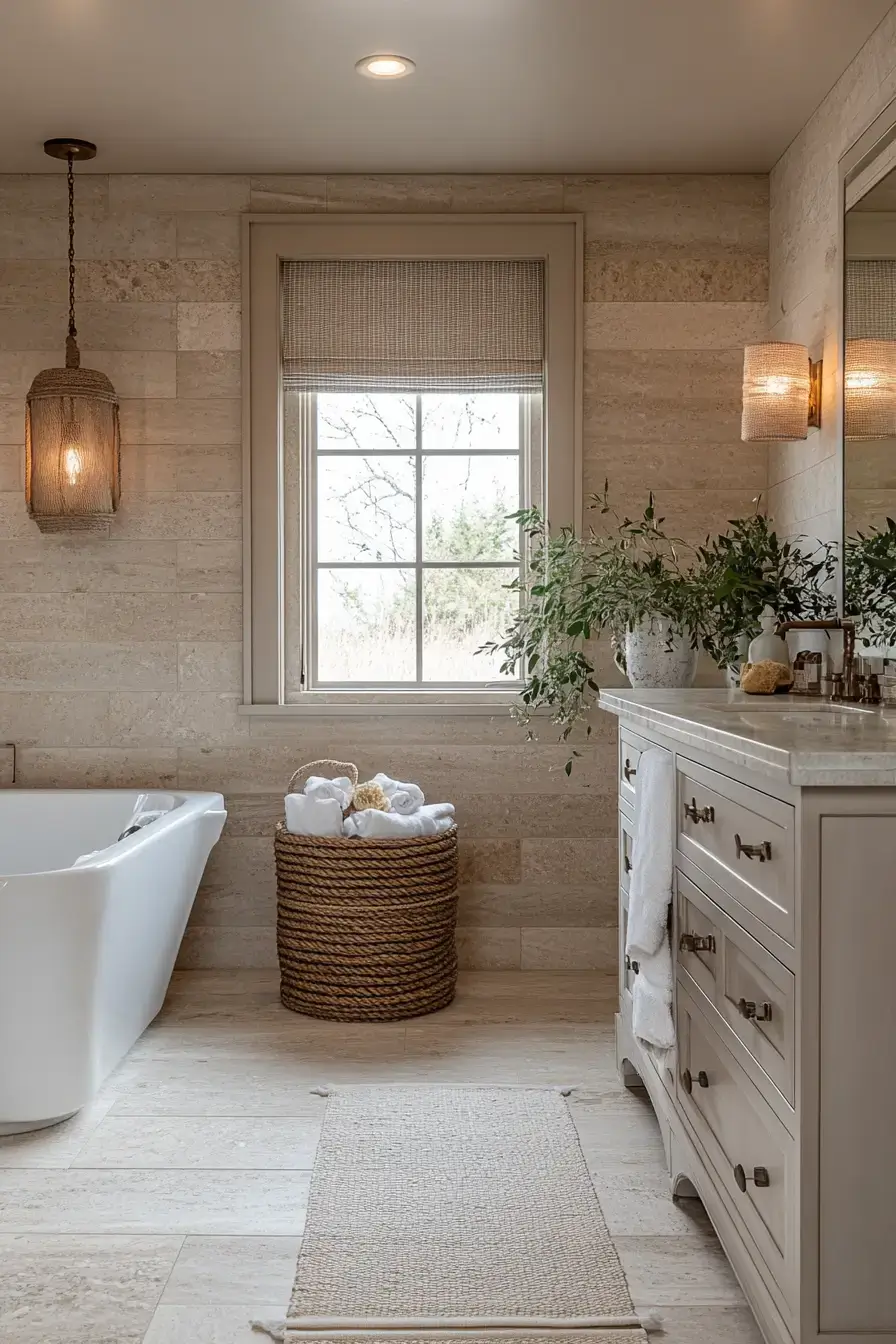 29 Coastal Bathroom Ideas That Smell Like Salt Air 5
