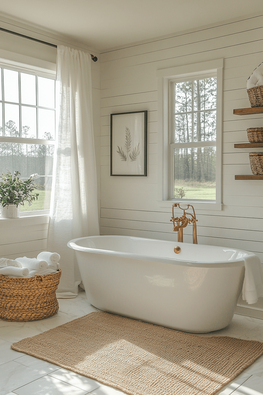 Farmhouse Bathrooms That Balance Rustic With Real Life 6