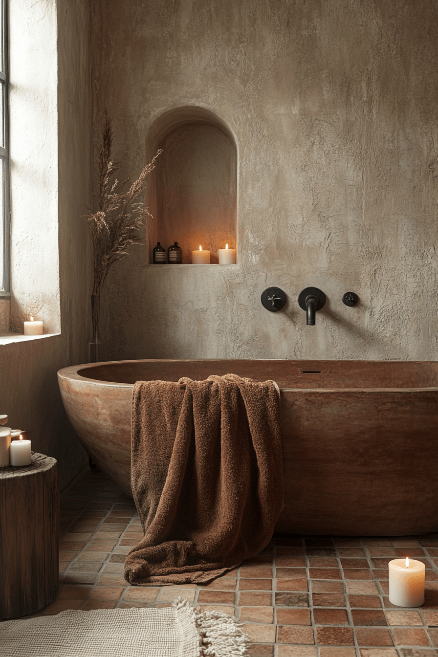 Moody Bathrooms That Feel Like a Quiet Corner After a Long Day 6