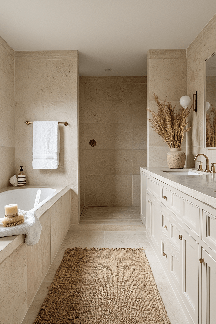 Beige Bathrooms That Feel Warm Without Looking Dated 6