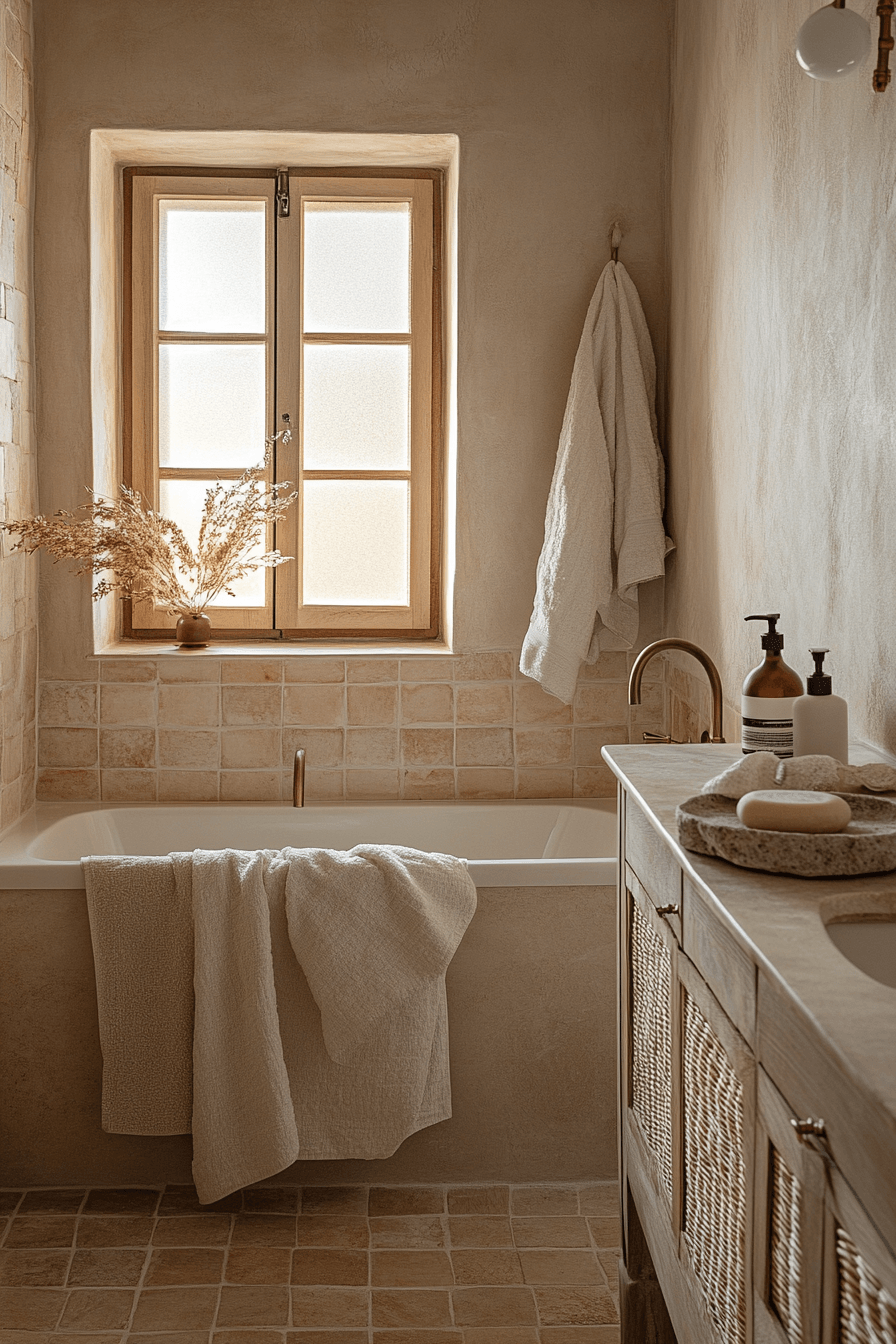 Neutral Bathroom Ideas That Feel Soft Without Being Boring 7