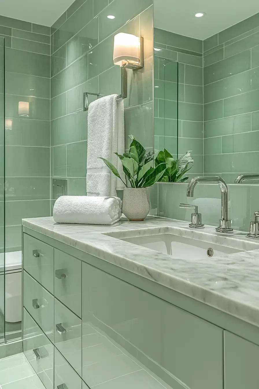 29 Sage Green Bathroom Ideas That Calm the Rush 7