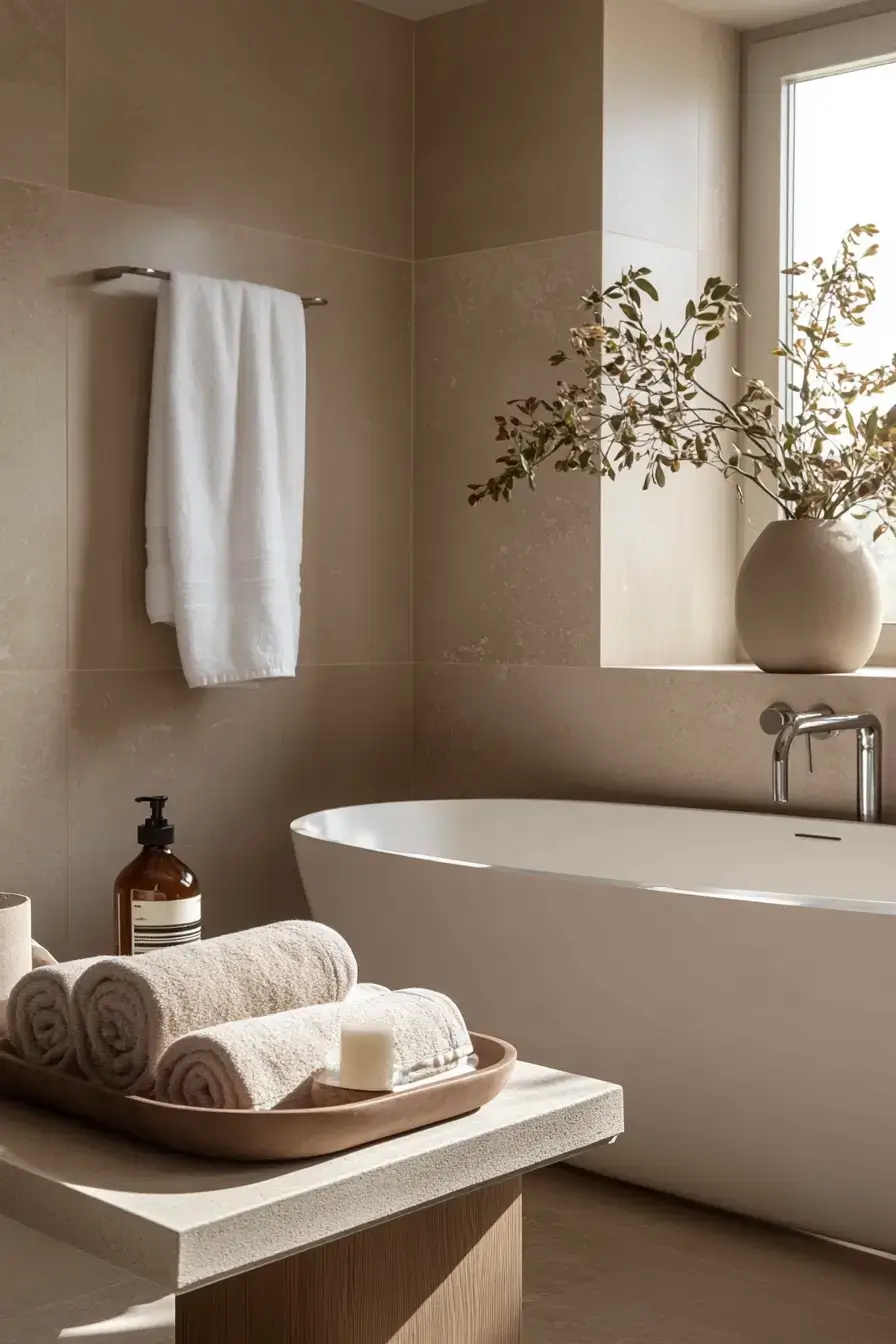 29 Earthy Bathroom Ideas That Feel Like a Warm Morning 7
