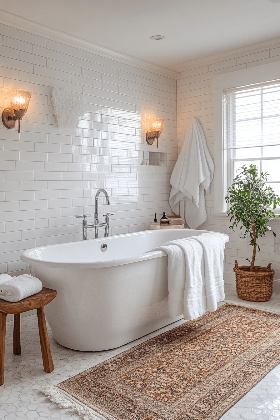Cozy Bathrooms That Feel Like a Warm Towel Right Out of the Dryer 7