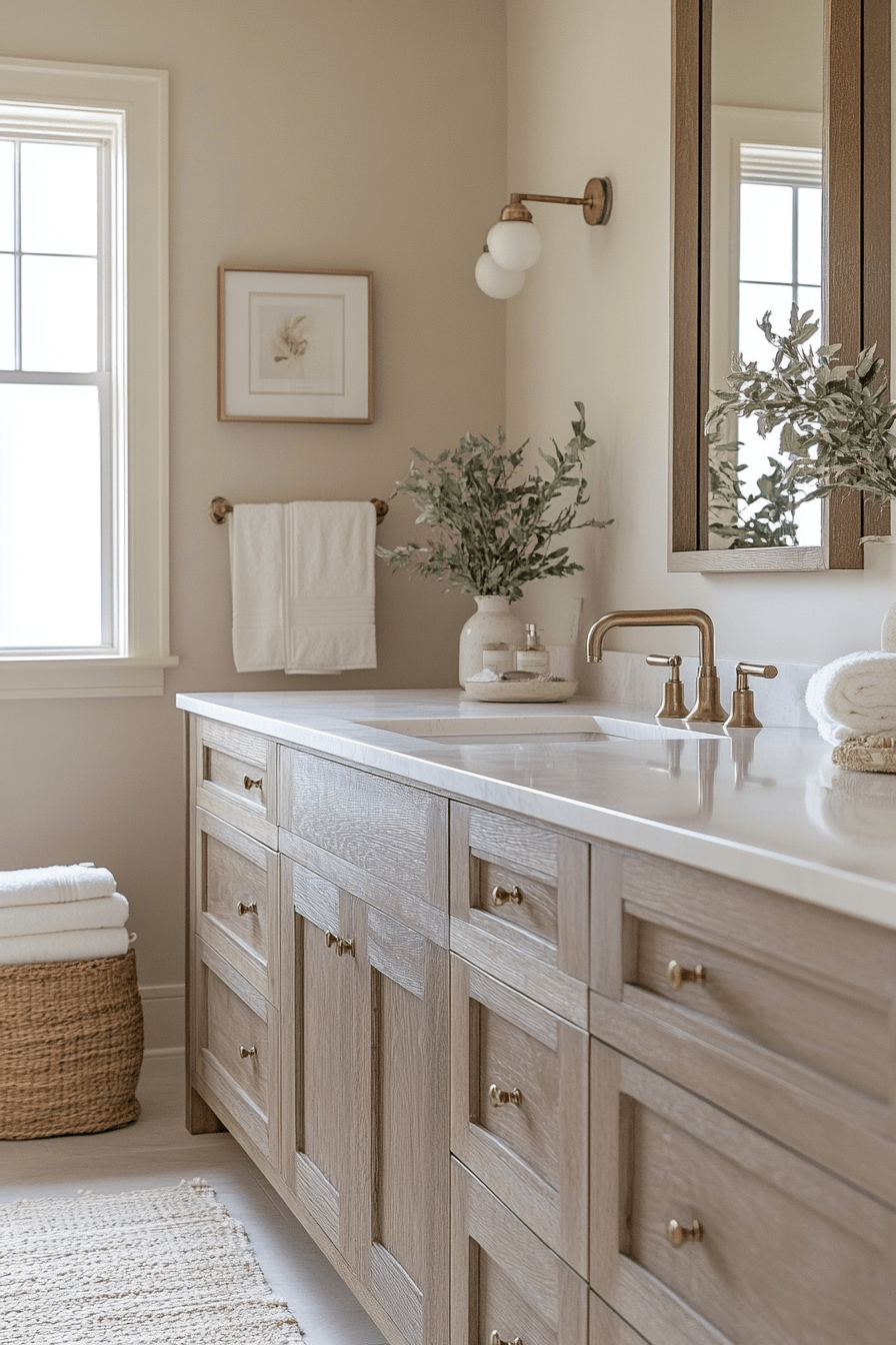 Farmhouse Bathrooms That Balance Rustic With Real Life 7