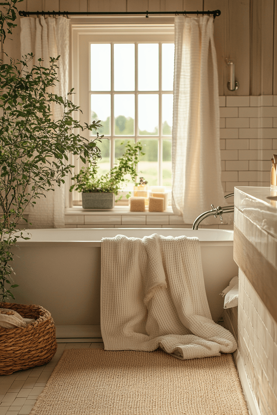 Cozy Bathrooms That Feel Like a Warm Towel Right Out of the Dryer 9