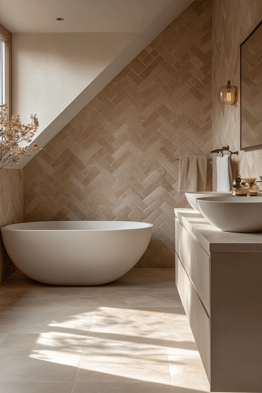 Beige Bathrooms That Feel Warm Without Looking Dated 9