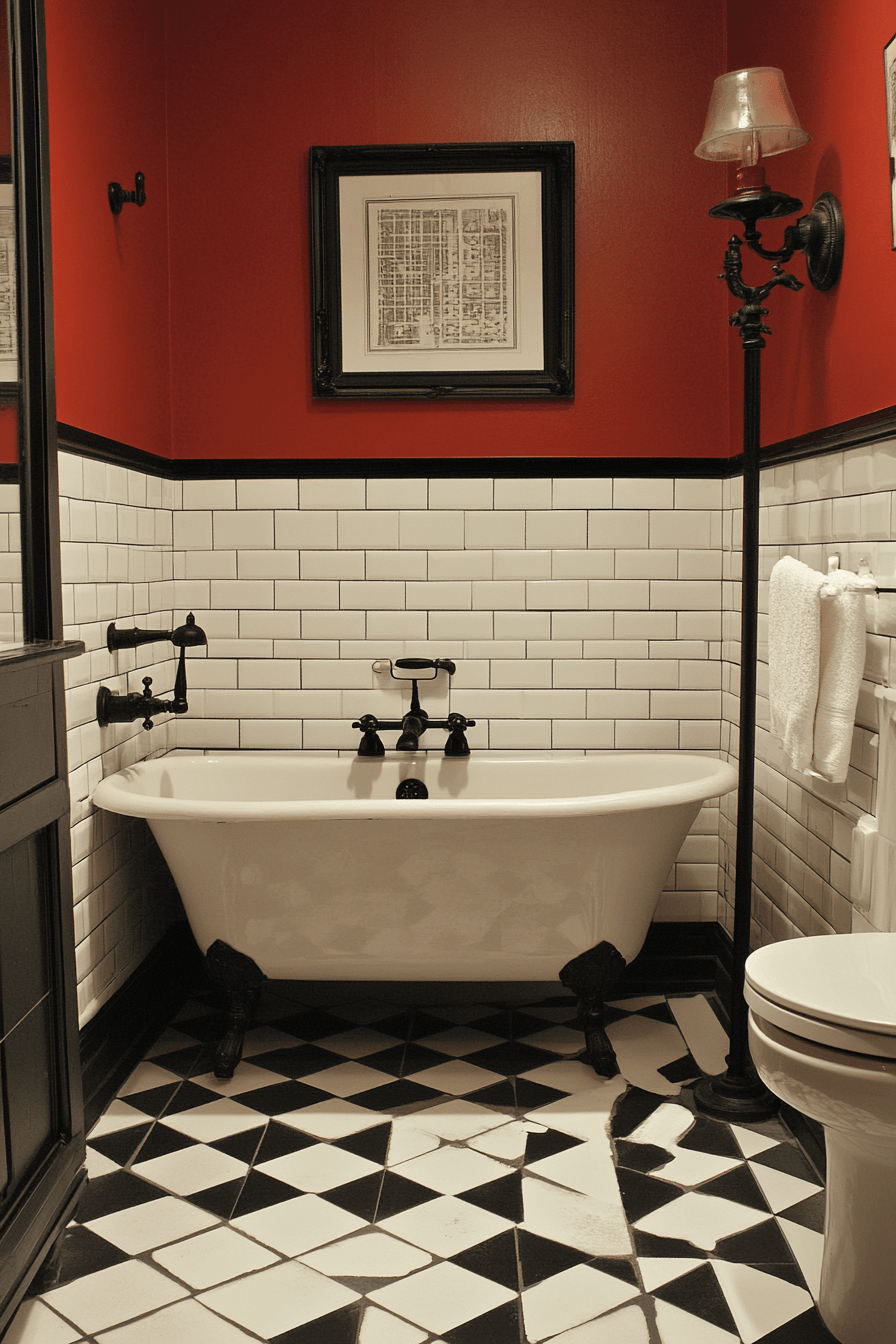 Black and White Bathrooms That Stay Interesting Without Adding Color 9