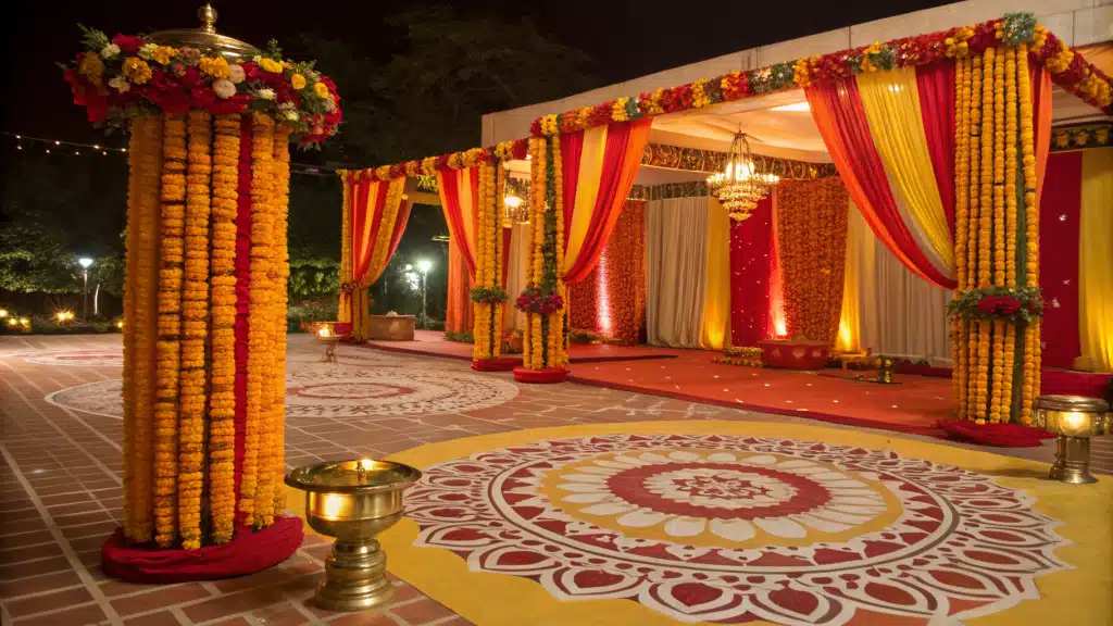 29 Desi Wedding Decor Ideas That Turn the Volume Up 211 desi wedding decor