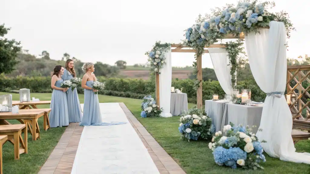 29 Dusty Blue Wedding Ideas That Match the Sky on a Clear Day 1 dusty blue wedding