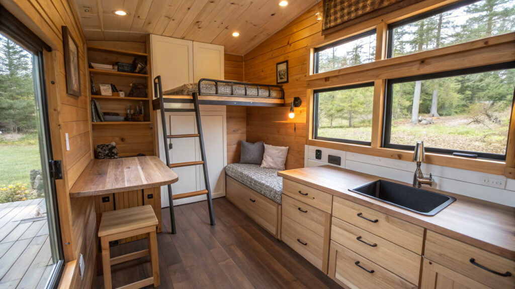 29 Tiny House Interior Ideas That Make 200 Square Feet Feel Like Enough 33 tiny house interior