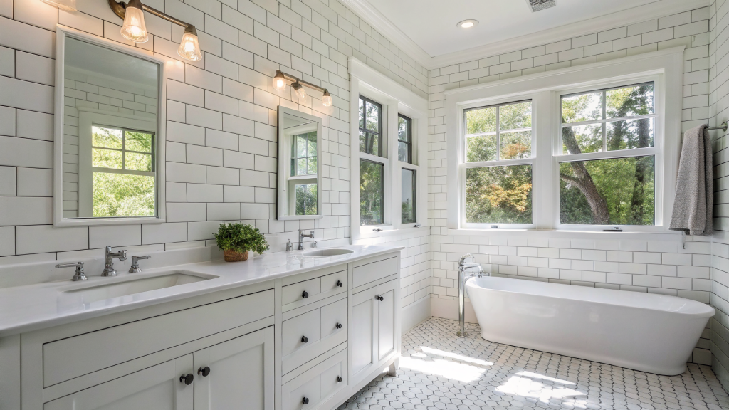 White Bathrooms That Feel Clean Without Feeling Cold 35 white bathroom