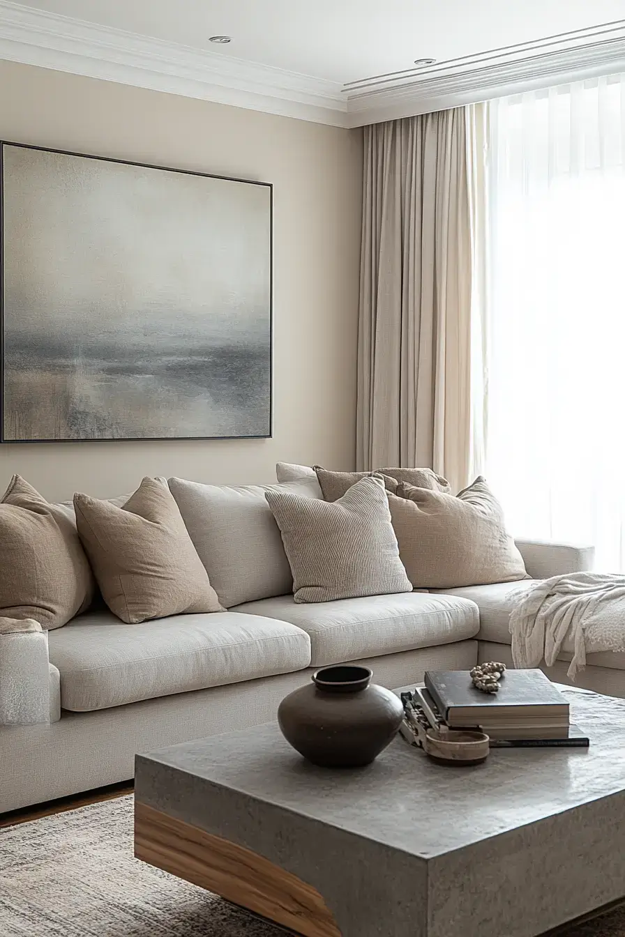 25 Grey and Beige Living Room Mixes That Actually Stay Warm 1 grey and beige living room
