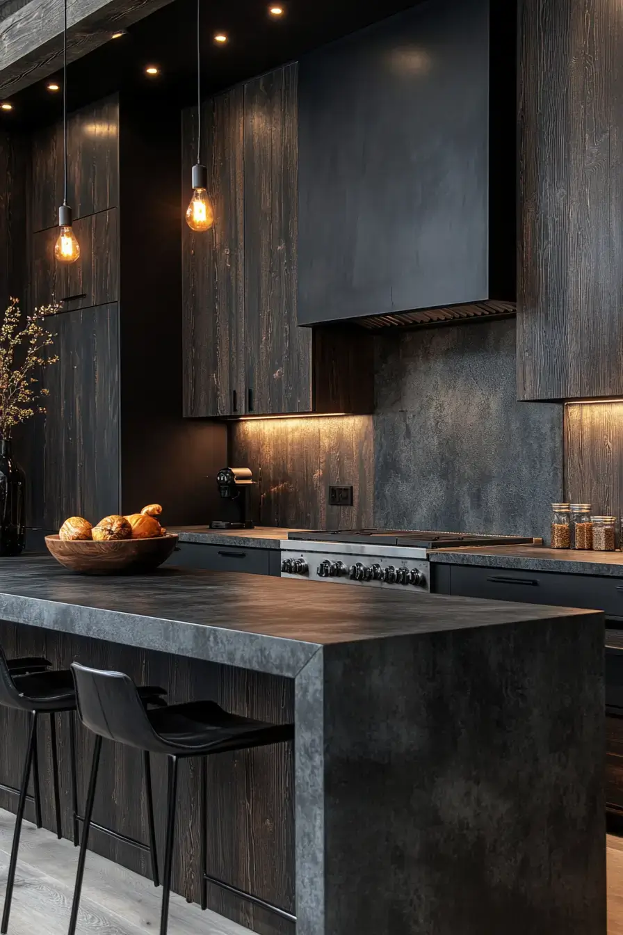 29 Dark Rustic Kitchen Ideas With Real Cabin Depth 1 dark rustic kitchen