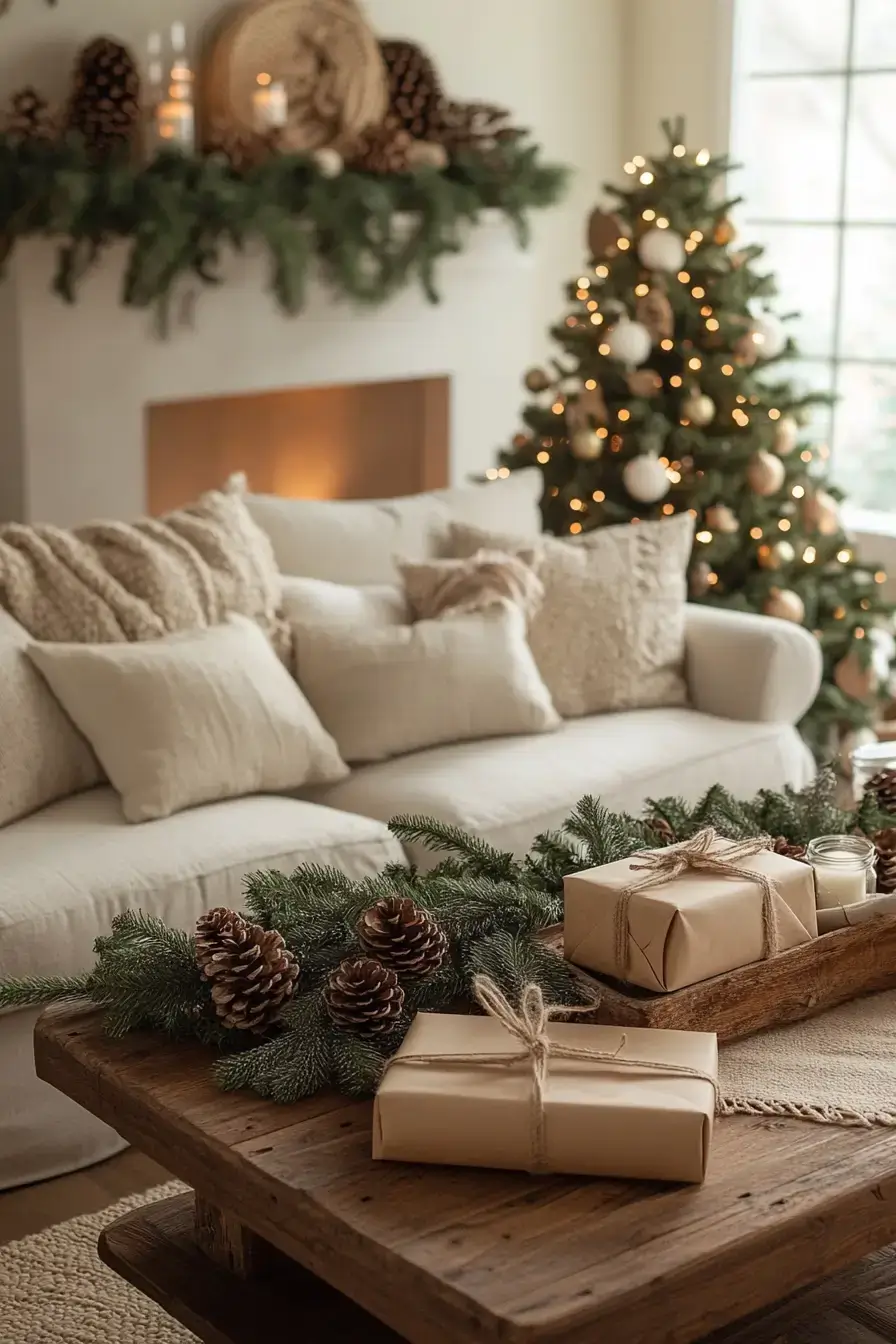 27 Natural Christmas Decor Ideas Using Pine and Dried Citrus 1 natural christmas decor