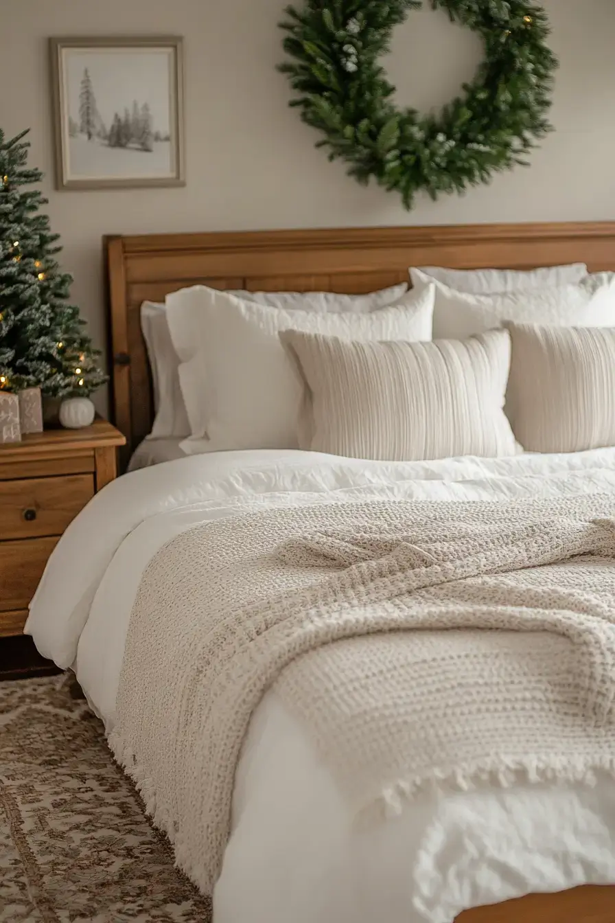 31 Christmas Bedroom Ideas That Feel Warm Without the Glitter Overload 1 christmas bedroom