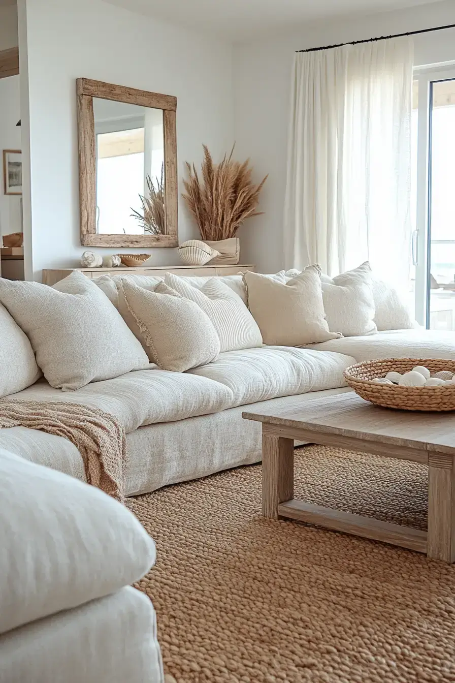 29 Coastal Casual Living Room Ideas Made for Easy Afternoons 1 coastal casual living room
